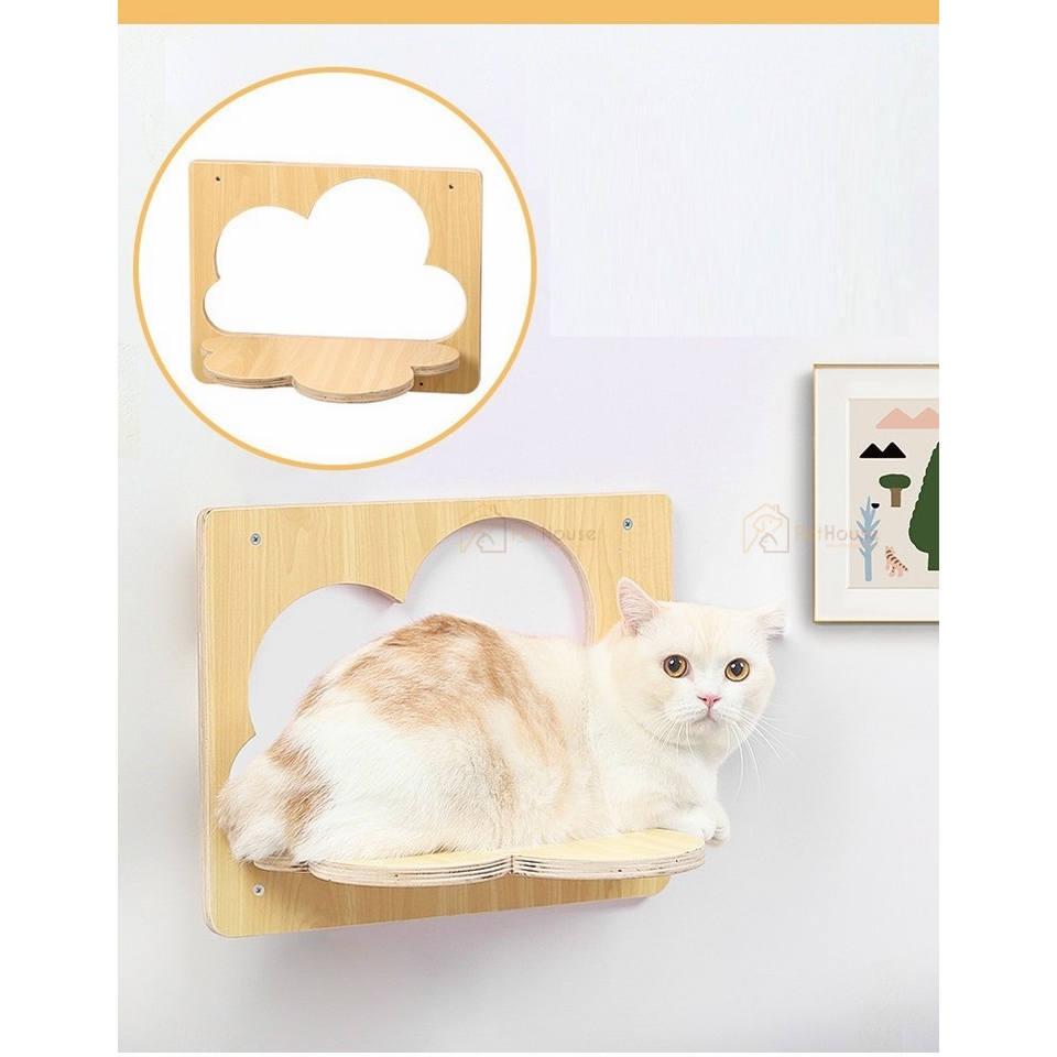 Combo 5 món khu vui chơi cho mèo có cào móng chất liệu plywood phủ melamin chống xước