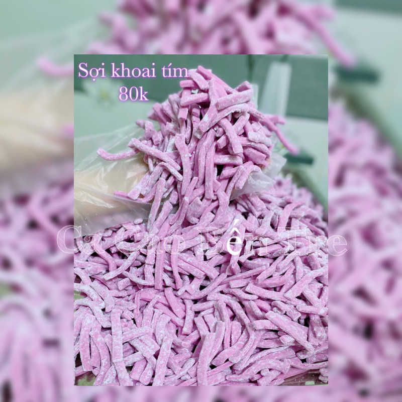 Trân châu sợi khoai tím dẻo