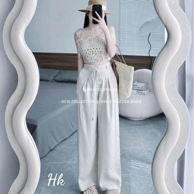 sét áo zen quần suông đi biển dã ngoại check in đều xinh.