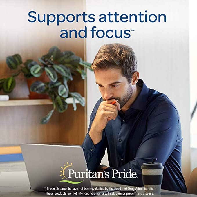 Puritan's Pride L-Theanine 200mg - Viên uống giảm căng thẳng, giảm stress, tăng tập trung 60 viên