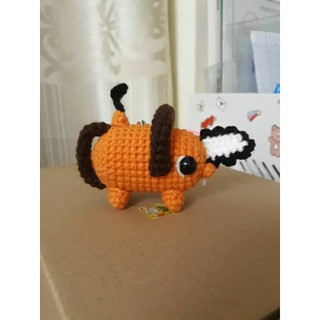 Móc khóa len handmade Chó Pochita