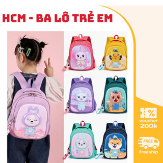 Ba lô cho bé trai bé gái trẻ em mầm non mẫu giáo đi học hình thú đáng yêu