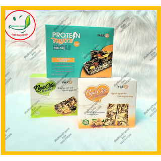 Combo 3 hộp -Thanh Cơm Lứt Ngũ Cốc Phúc An- Thanh hạt dinh dưỡng,Giảm Cân, Ăn kiêng