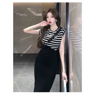 Đầm body phối Yếm cao cấp. Nhập QC