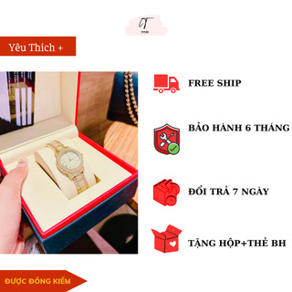 Đồng hồ Nữ CHOPARD cao cấp - dây thép đặc