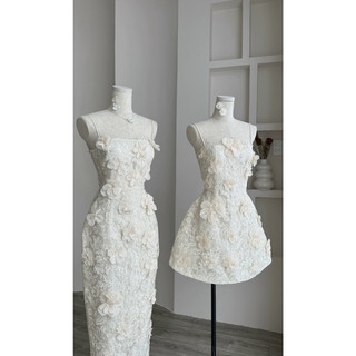 [RÁCH STORE] Đầm Dài - 232 - 2 Dây - Ren - Đính Hoa
