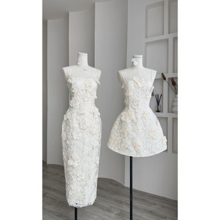 [RÁCH STORE] Đầm Dài - 232 - 2 Dây - Ren - Đính Hoa