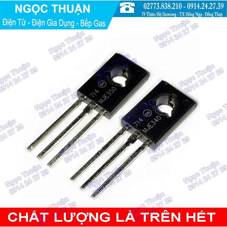 Cặp Transistor MJE350=KSE350 + MJE340 =KSE340 Loại Tốt ( Mới 100% )