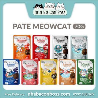 [Combo 6/12 Gói 70g] Pate Cho Mèo Meowcat