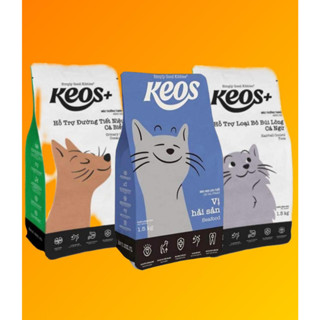 [1.5kg] Thức Ăn Hạt Cho Mèo Mọi Lứa Tuổi Keos