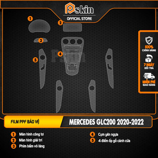Dán PPF trong suốt bảo vệ nội thất xe Mercedes-GLC200-2020-2022