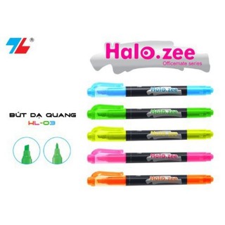 Bút dạ quang 2 đầu hl03 - bút nhớ dòng halo zee thiên long - twin highlighter
