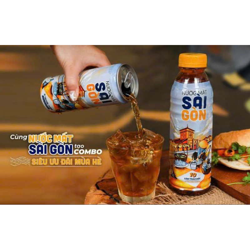 Lốc 6 lon/chai nước mát Sài Gòn - Nước mát healthy Color Man