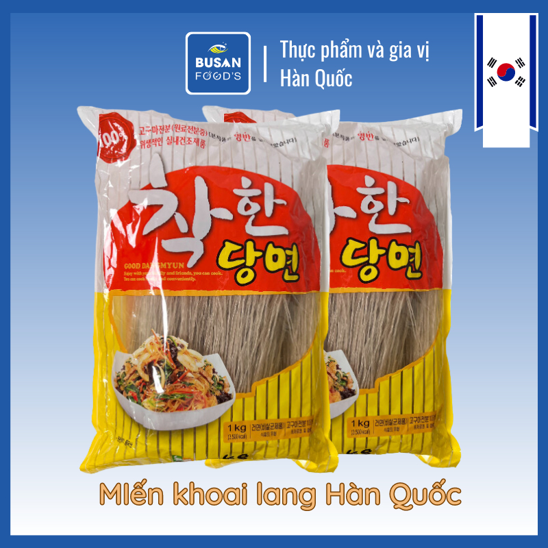 Miến khô Hàn Quốc miến khô khoai lang 200gr 1kg Busan Food's