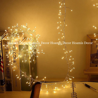 Đèn Đom Đóm sợi tua ( fairylight ) dùng điện / dùng pin ánh sáng vàng ấm đẹp lung linh