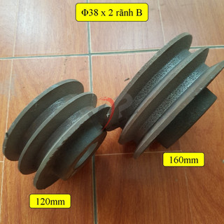Puly buly động cơ trục Φ 38 12cm và 16cm