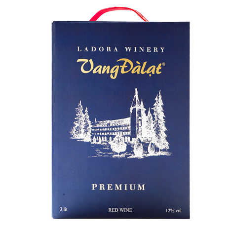 Hộp Rượu Vang 3 Lít – Vang Đà Lạt Premium Red Wine