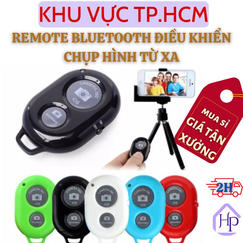 Remote Bluetooth điều khiển điện thoại chụp ảnh từ xa, bộ điều khiển kết nối bluetooth bỏ túi nhỏ gọn