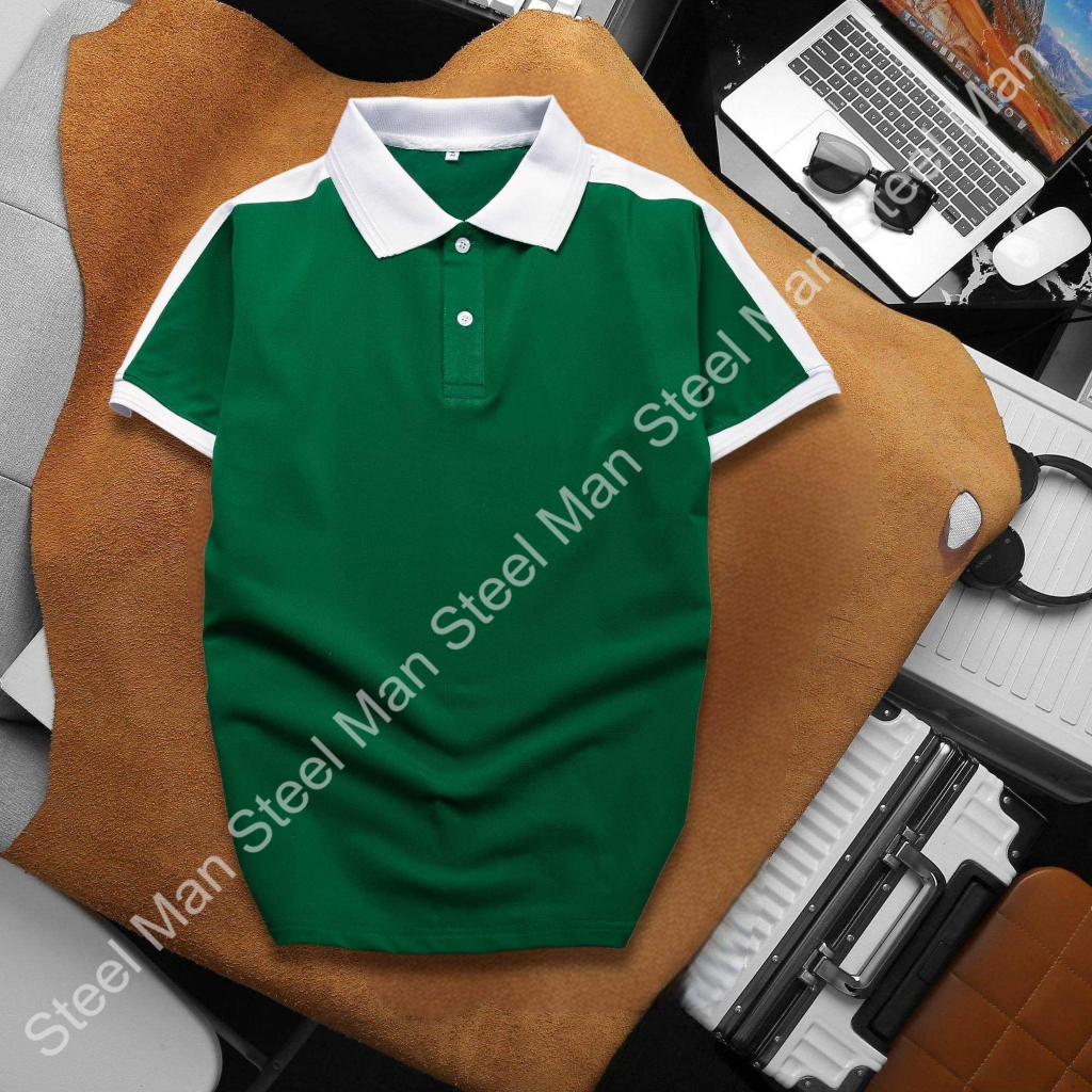 Áo thun Polo nam thời trang tay ngắn STEELMAN chất liệu vải cá sấu thoáng mát dày dặn thiết kế trẻ trung dễ phối đồ