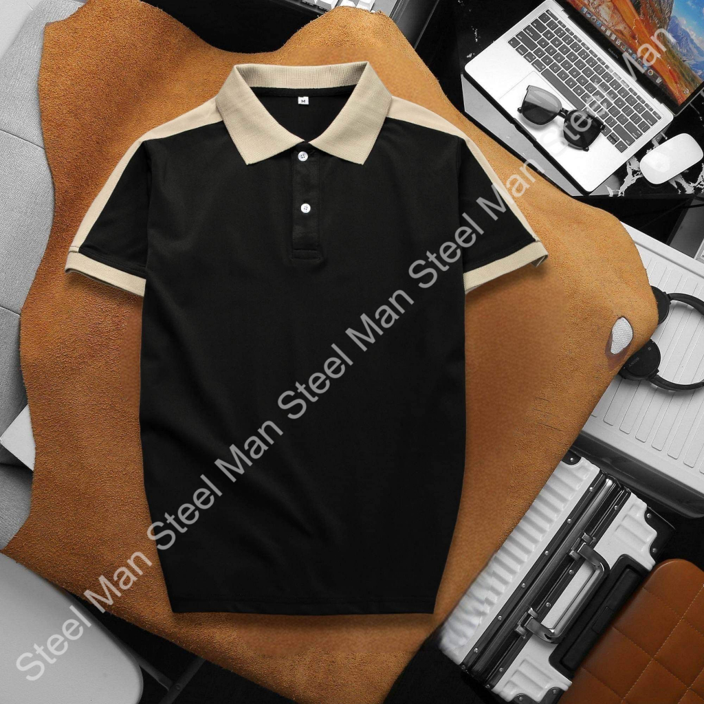 Áo thun Polo nam thời trang tay ngắn STEELMAN chất liệu vải cá sấu thoáng mát dày dặn thiết kế trẻ trung dễ phối đồ
