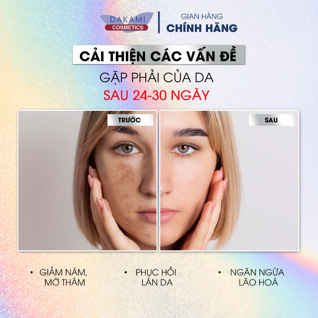 Kem Dakami II, kem dưỡng da hỗ trợ làm mờ thâm nám, tàn nhang