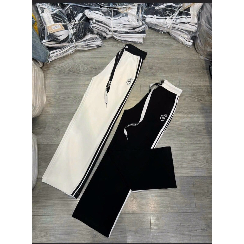 ❤️ Sỉ từ 5sp đủ loại ❤️ 🌸QUẦN NỈ UNISEX ĐAI PHỐI MÀU ỐNG SUÔNG THÊU 🔜 Giá 90k ❌FREESIZE 🤫 Giá giảm theo số lượng