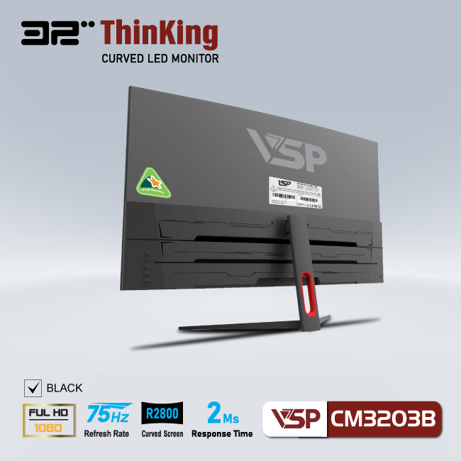 Màn hình cong 32inch VSP ThinKing Master Gaming VL32