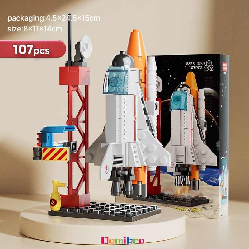 Mô Hình Lắp Ghép Mini 3D Bệ Phóng Tàu Vũ trụ và Tên Lửa Không Gian - Bộ Đồ Chơi Phát Triển Trí Tuệ Cho BÉ
