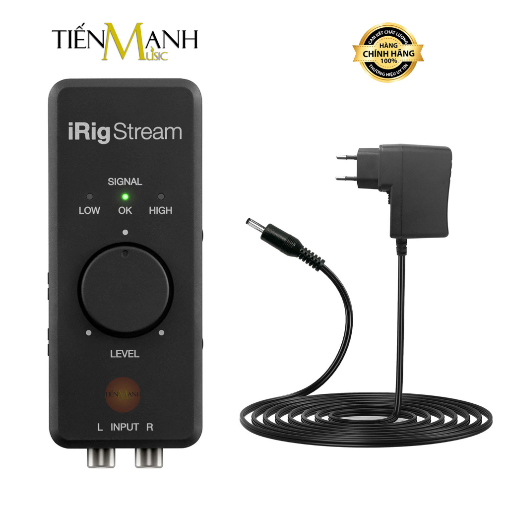 Soundcard Thu Âm LiveStream iRig Stream Stereo, Pro IK Multimedia Cho Điện Thoại - Box Live