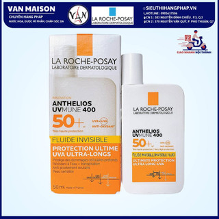 Kem chống nắng la roche posay anthelios fluid invisible shaka dành cho da nhạy cảm spf 50+ 50ml