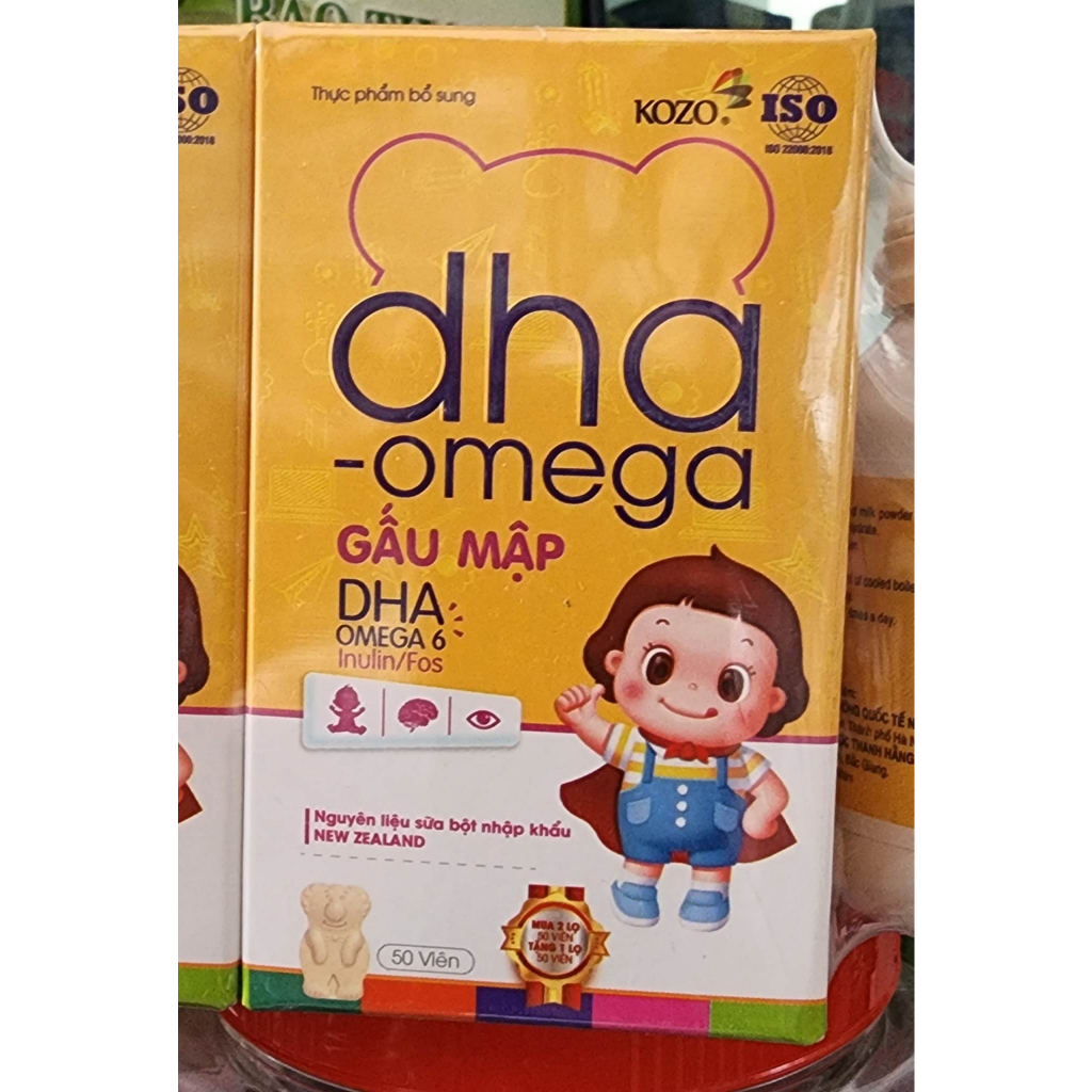 Kẹo Omega 3 DHA gấu mập cho bé