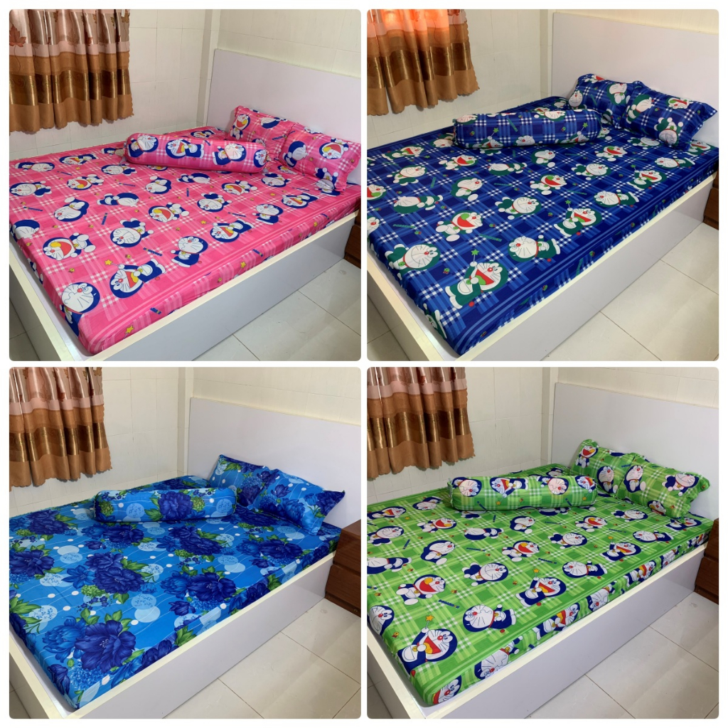Trọn bộ ga gối thun lạnh 1m6x2m