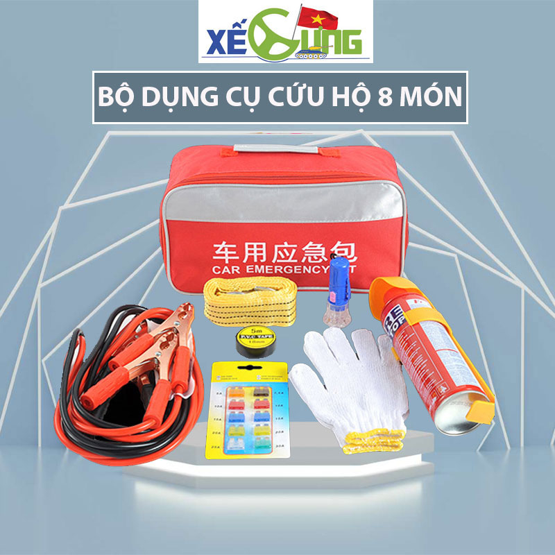 Bộ Cứu Hộ 8 Món Ô Tô Đa Năng