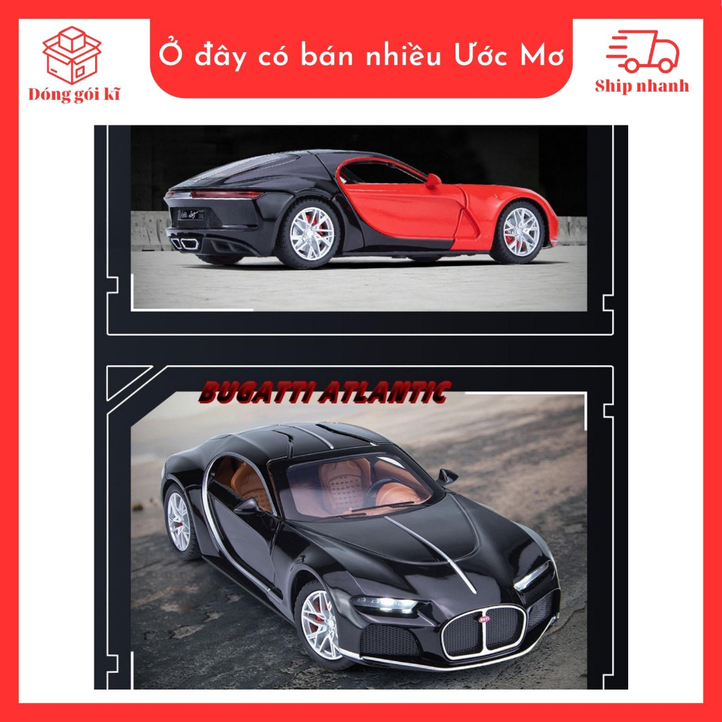 Xe mô hình Bugati Alantic tỷ lệ 1:24