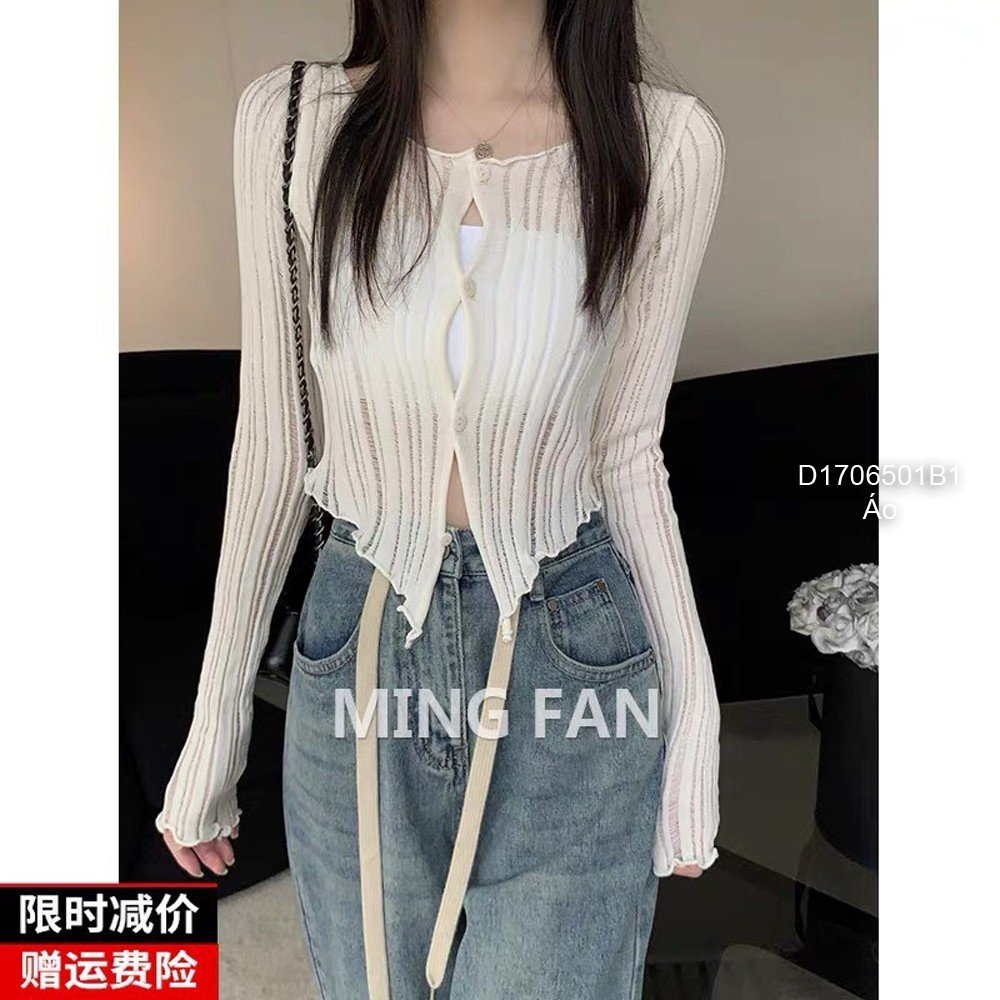 Áo len kiểu mỏng tay dài siêu thời trang!