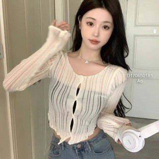 Áo len kiểu mỏng tay dài siêu thời trang!