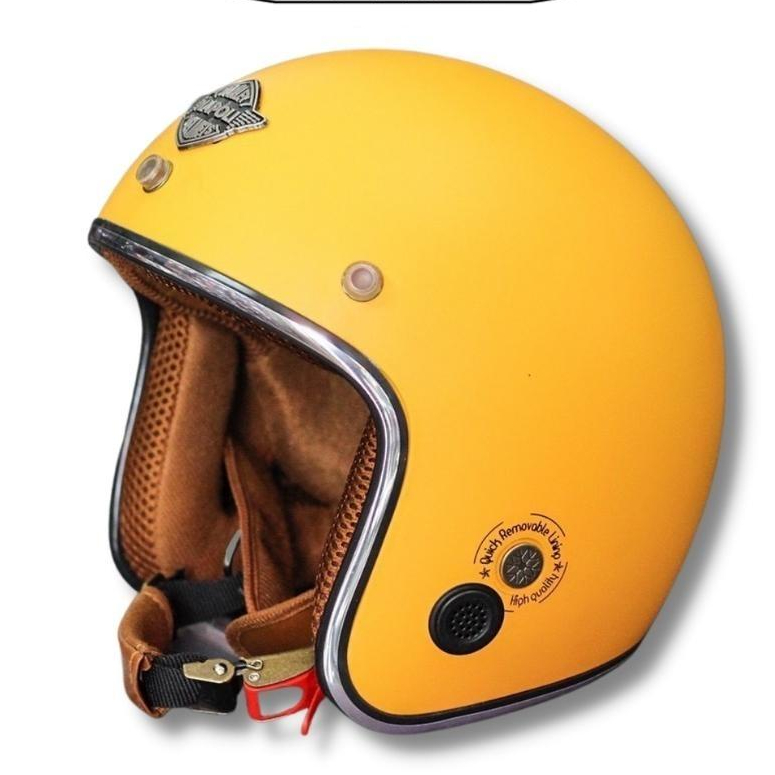 Mũ bảo hiểm 3/4 GRO HELMET phượt chụp tai hàng chính hãng, thời trang nam nữ, bảo hành 12 tháng