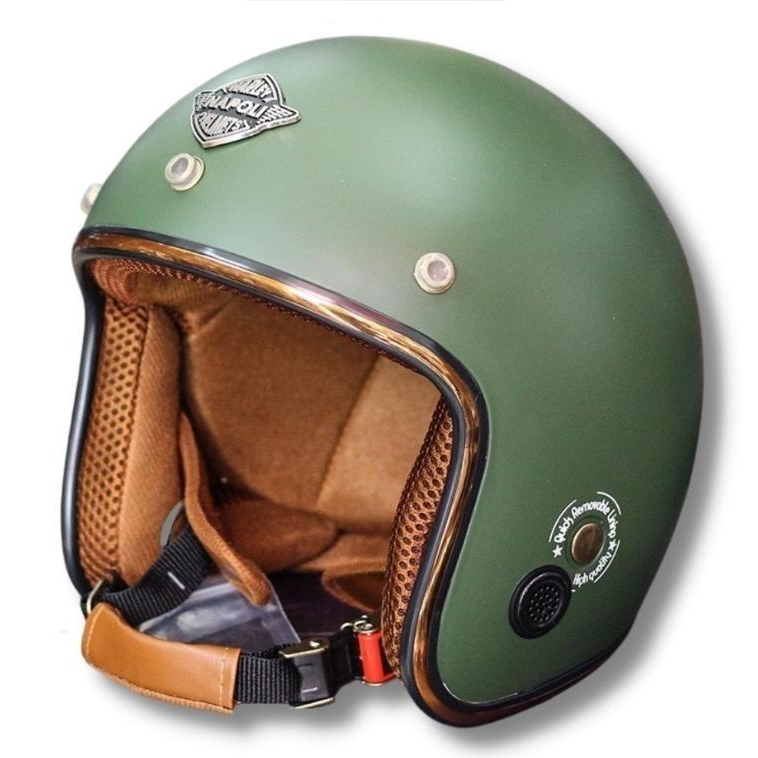 Mũ bảo hiểm 3/4 GRO HELMET phượt chụp tai hàng chính hãng, thời trang nam nữ, bảo hành 12 tháng