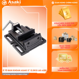 Ê tô bàn khoan 100mm/4'' asaki ak-6286 - độ mở tối đa 100mm