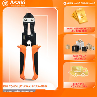 Kìm cộng lực mini asaki ak-8190 8''/200mm