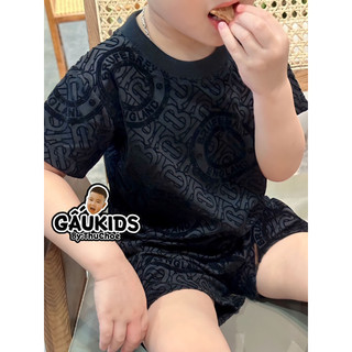 Set hoạ tiết b/b/r dập nhung cao cấp , gấu_kids