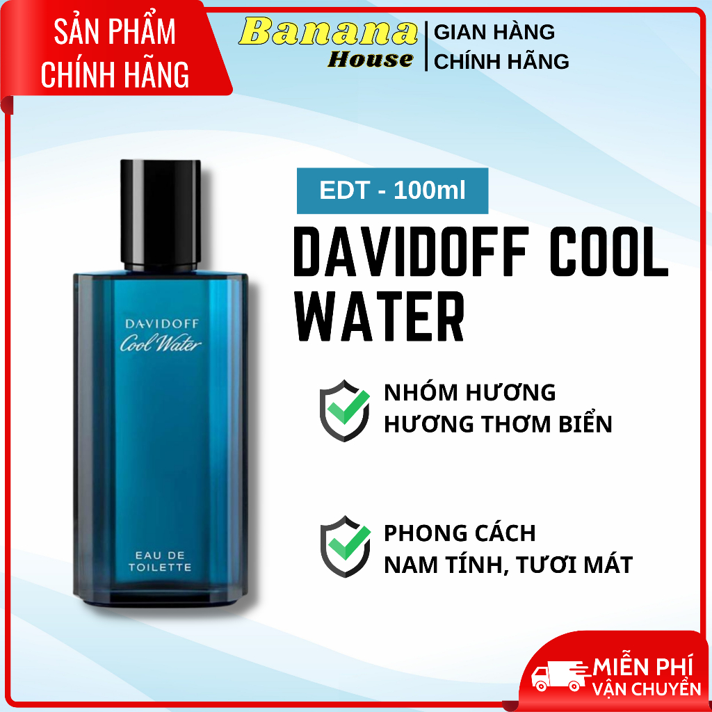 Nước Hoa Chính Hãng Davidoff Cool Water For Men EDT 125ml Chàng Biển Điển Trai