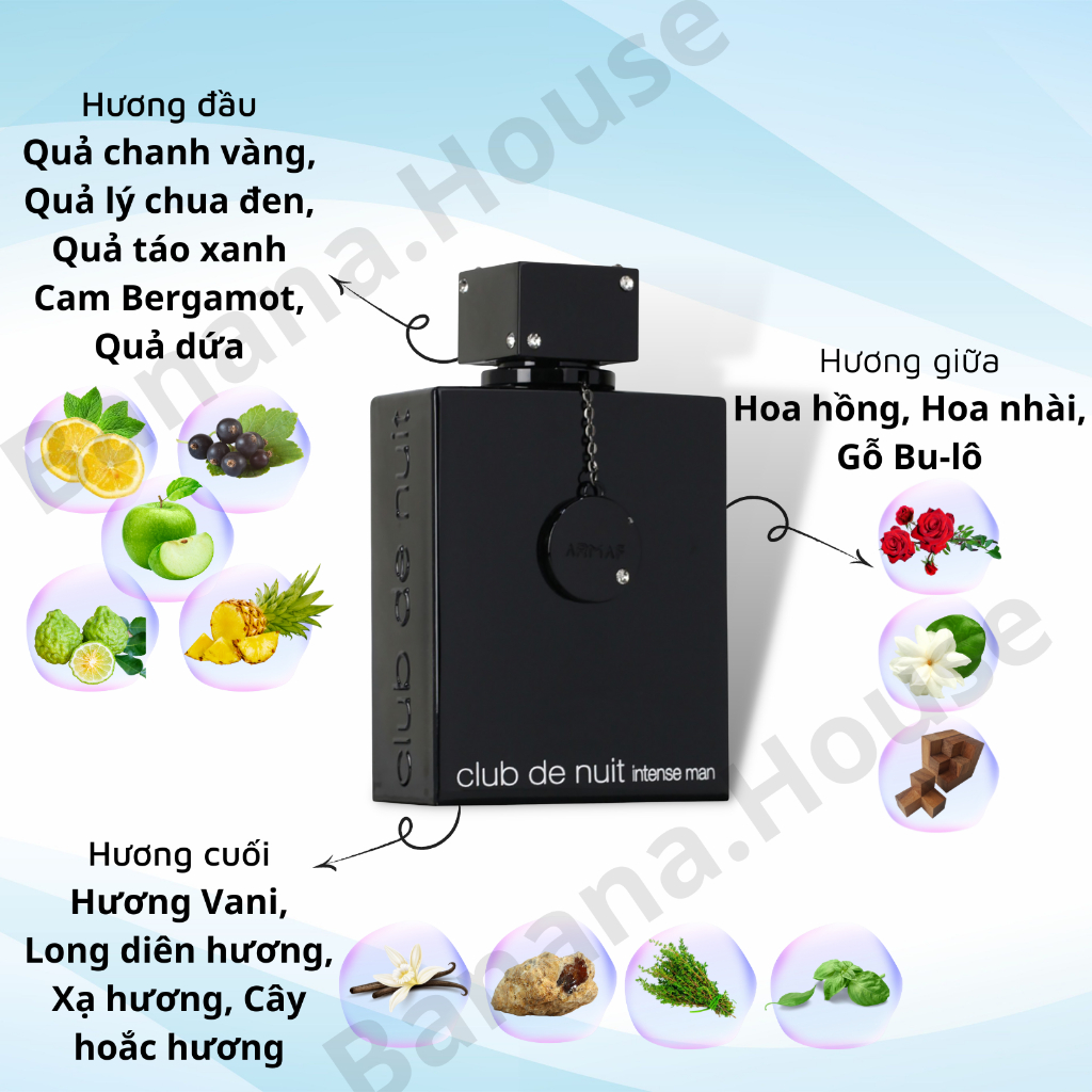 Nước Hoa Nam Club De Nuit Intense Man Full Size 105ml Gã Trai Lịch Lãm Chính Hãng Thơm Lâu