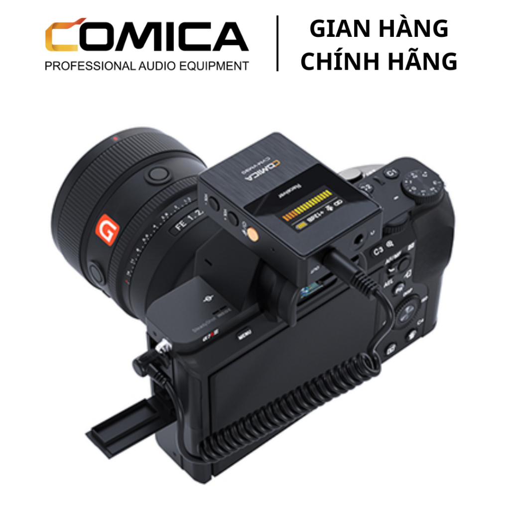 COMICA CVM-VM30 - Mic Thu Âm Không Dây 2.4Ghz Cho Điện Thoại & Máy Ảnh - Hàng Chính Hãng / Bảo Hành 12 Tháng