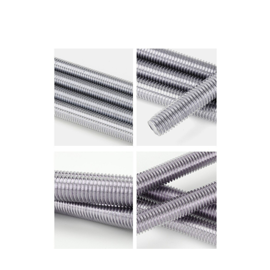 1m Thanh ren inox304 M4, M5, M6, M8, M10,M12