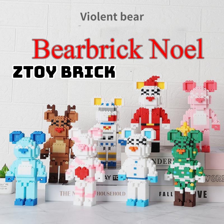 Le.go Đồ Chơi Lắp Ráp Mô Hình Gấu Bearbrick Size Trung Cao 20Cm - Đồ Chơi Trí Tuệ Dành Cho Mọi Lứa Tuổi Ztoy