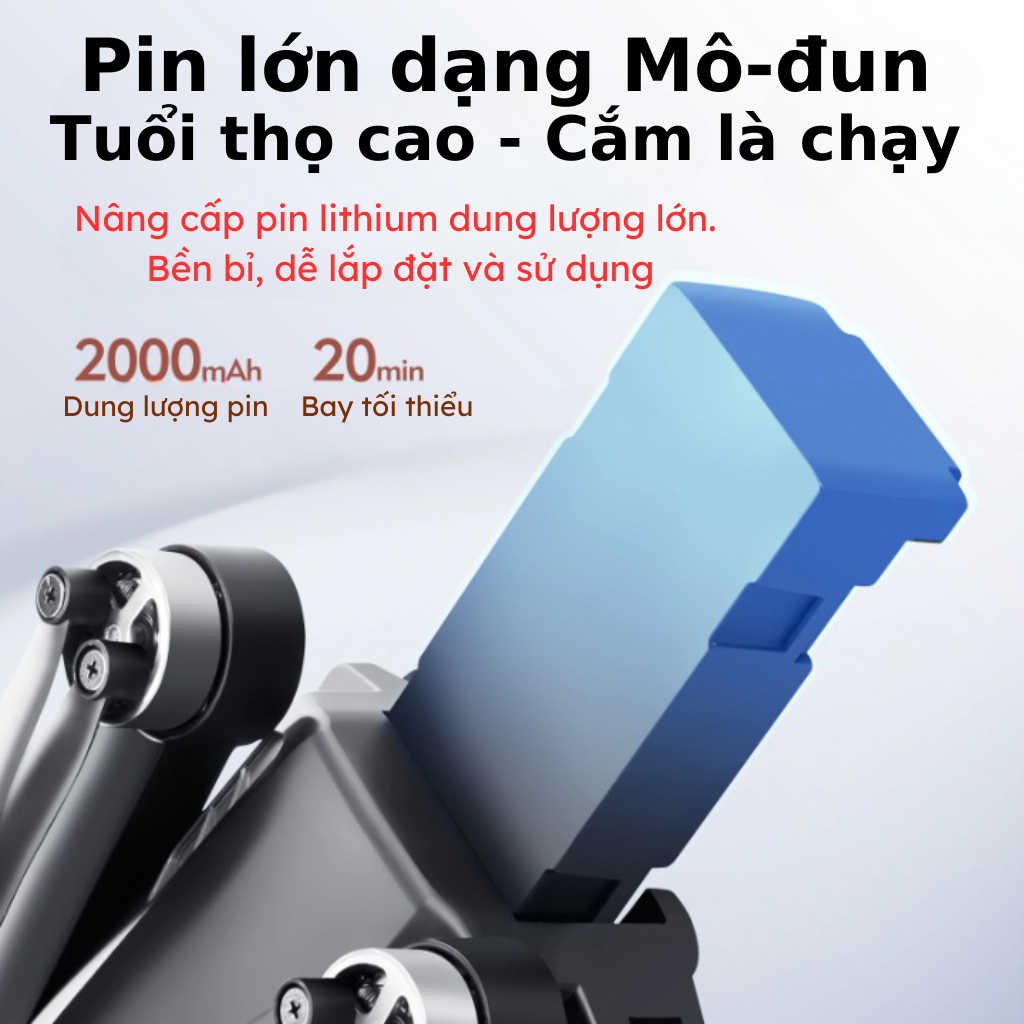 Flycam động cơ không chổi than S136, máy bay điều khiển từ xa camera kép, GPS và cảm biến chống va chạm trên không