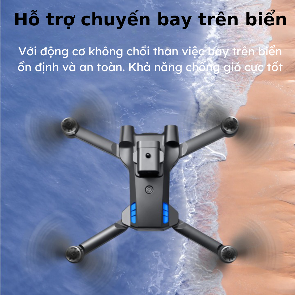 Động cơ không chổi than Flycam mini S136, Máy bay điều khiển từ xa có GPS tự bay về, điều khiển thông minh cho người mới | BigBuy360 - bigbuy360.vn