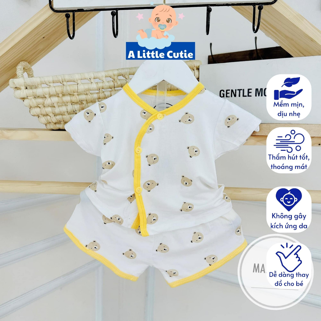 Quần áo trẻ em, quần áo bé trai bé gái cộc tay Vải thun lạnh petit loại 1 BQA010 - A LITTLE CUTIE.