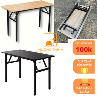 Bàn làm việc học tập khung sắt - lắp sẵn - chắc chắn chân gấp gọn tiện lợi